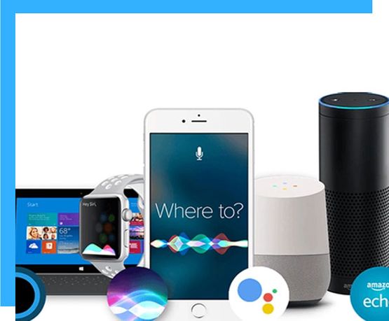 Image several Voice Search devices 